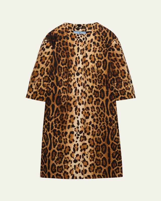 Animal Print Drill Coat